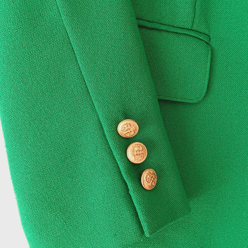 Silvercord Blazer Structured Jacket Button Front … - image 6